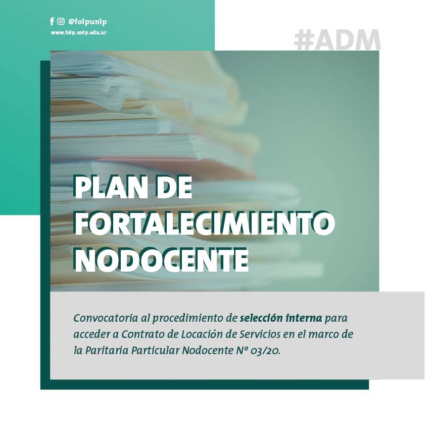 PLAN DE FORTALECIMIENTO NODOCENTE