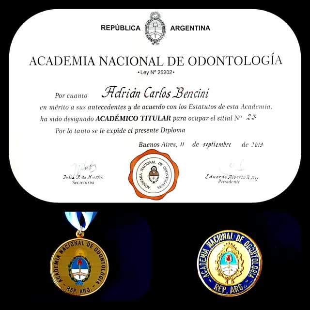 Designación de Académico Titular del Prof. Dr. Adrian Bencini! Designación de Académico Titular del Prof. Dr. Adrian Bencini!
