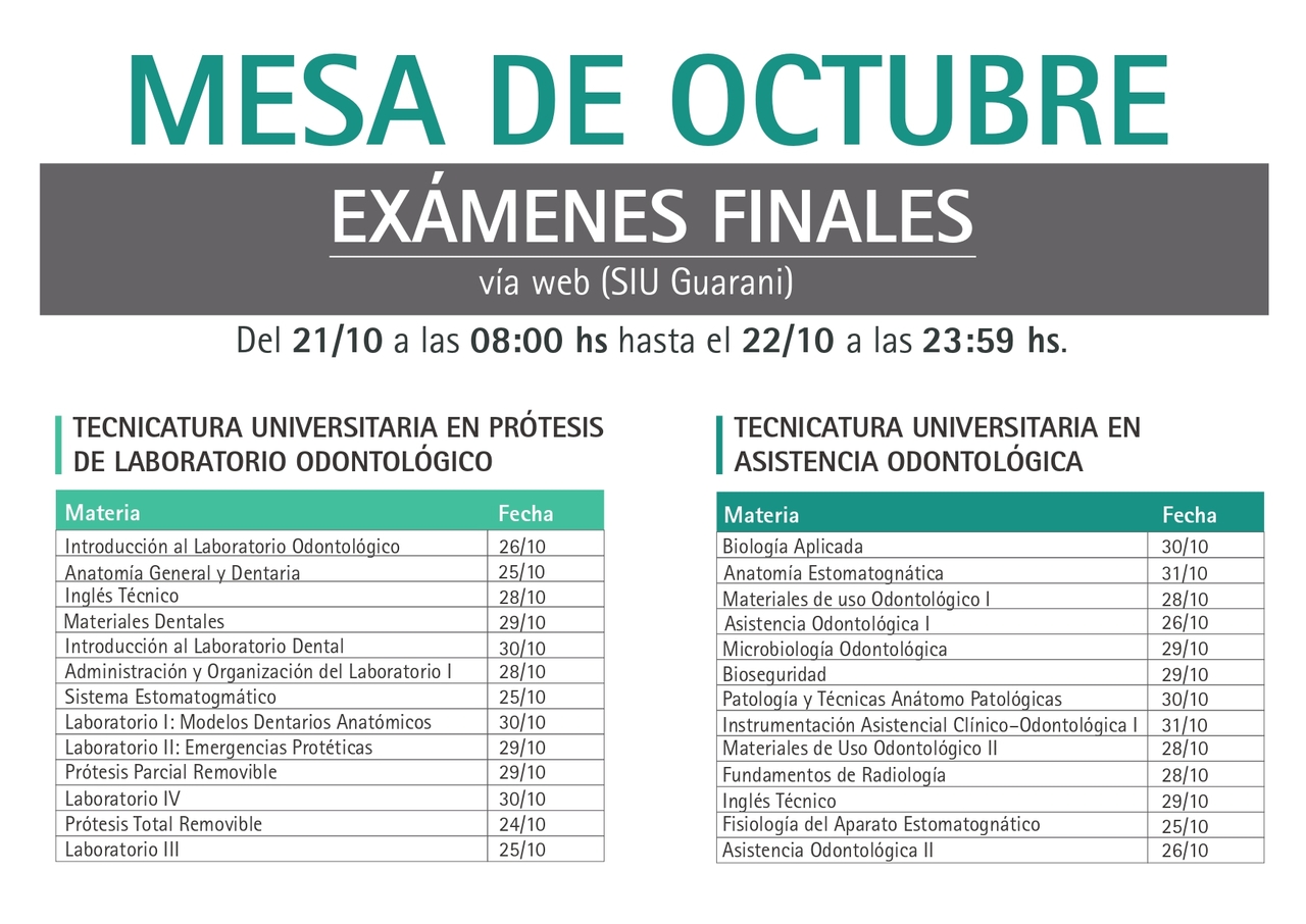 Mesa de Finales de Octubre