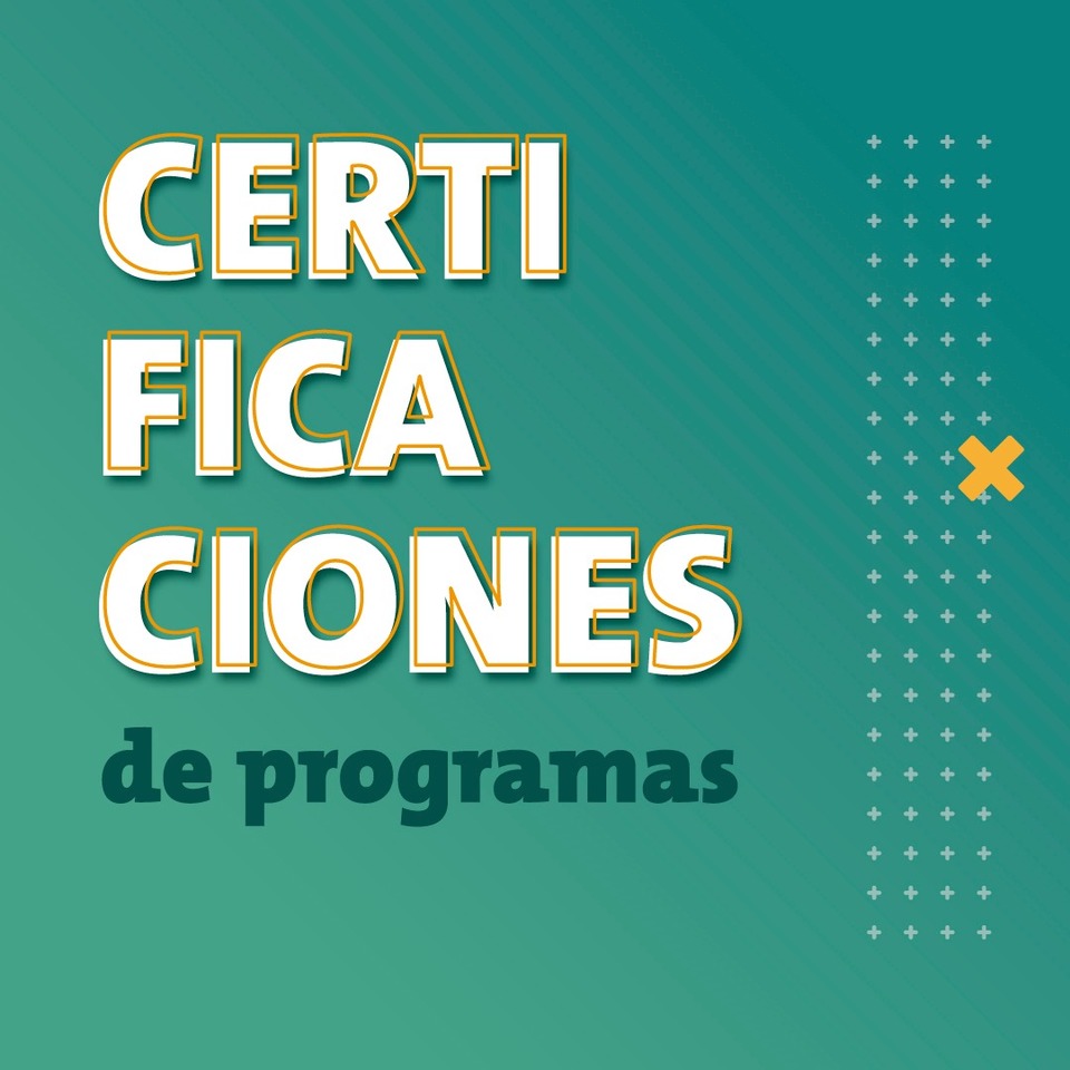 Certificaciones de programas, inicio virtual 