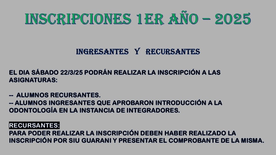 Ingreso 2025
