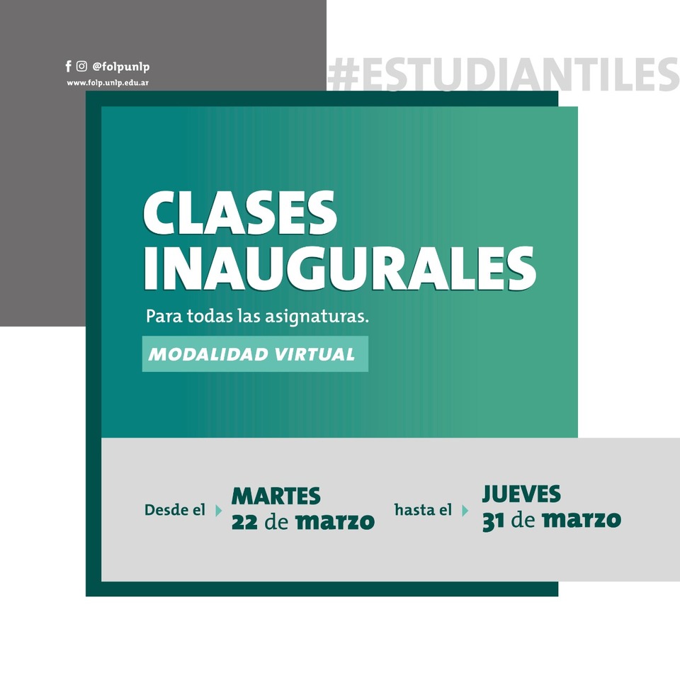 CLASES INAUGURALES